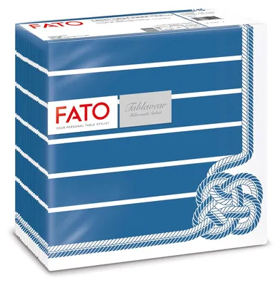Produktbild von Fato, Trockene Papierservietten, Airlaid, Textileffekt, Packung mit 50 Serviette