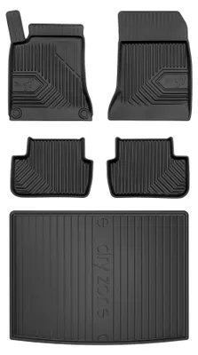 Produktbild von Gummimatten + Kofferraumwanne für Mercedes-Benz Klasa B W246 2011-2018 (Minivan, oberer Ladeboden) – Schwarz, passgenau – Wielganizator