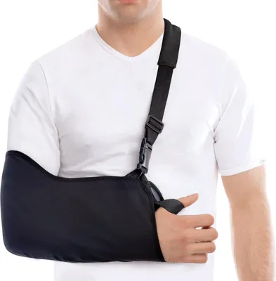 Produktbild von Leichter Armsling zur Stabilisierung von Arm, Schulter und Handgelenk - mittel schwarz