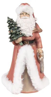 Produktbild von Clayre & Eef Figur Weihnachtsmann 23 cm Rot Polyresin
