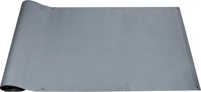 Produktbild von Balkonbespannung PVC Balkon Sichtschutz 0,7x6m Sichtschutzplane Hellgrau Befestigungsseil Zaunblende TOP MULTI