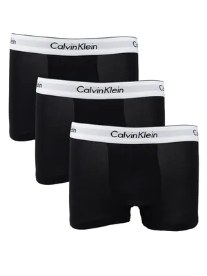 Produktbild von Boxer Mann CK CALVIN KLEIN 3-teiliges Paket elastischer Baumwollstretch Artikel NB2380A TRUNK 3PK, L, Cotone 95%,Elasthan 5%