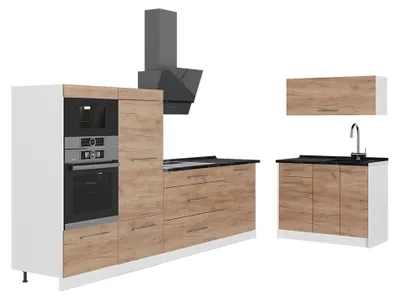 Obrázek produktu pro Kuchyně Vicco Fame-Line Zlatý mocný dub 380 cm, PD Antracit, Model 62942