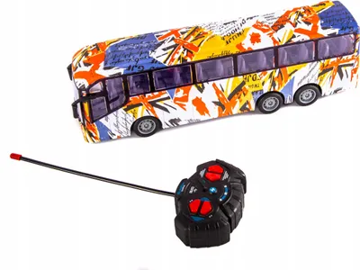 Produktbild von Ferngesteuerter Bus RC Reisebus mit Akku & Licht - Elektrischer Spielzeugbus für Kinder