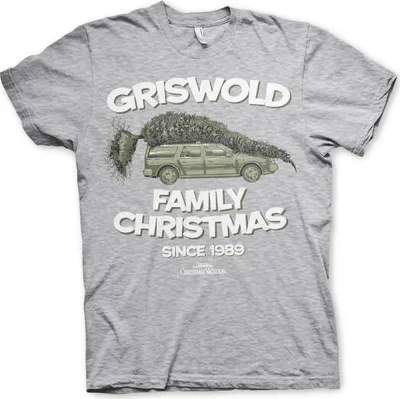 Produktbild von Griswold Family Christmas T-Shirt - Large - Heather-Grey