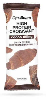 Produktbild von GymBeam - Protein Croissant mit Kakaofüllung, 50 g, Kakao
