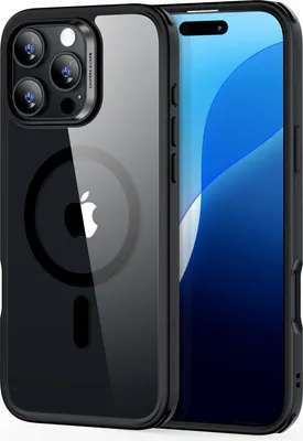 Produktbild von ESR Classic Hybrid Case (HaloLock), Kompatibel mit iPhone 16 Pro, Klar Schwarz
