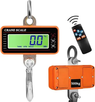 Obrázok produktu pre Verk 17146 Elektronická závesná váha do 500 kg, diaľkové ovládanie, oranžová