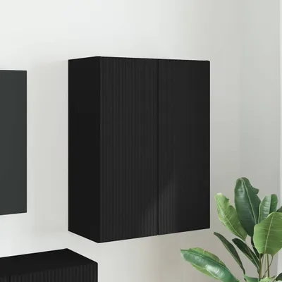 Zdjęcie produktu dla Maison Exclusive - Szafka pod telewizor, 59,5 x 31 x 80 cm, czarny, płyta wiórowa