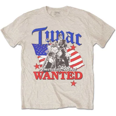 Zdjęcie produktu dla Tupac | Official Band T-Shirt | Most Wanted, XX-Large, Neutralny