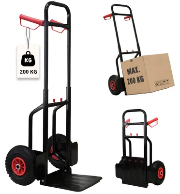 Produktbild von Grafner® Sackkarre Transportkarre Stapelkarre ausziehbar / klappbar 200 kg