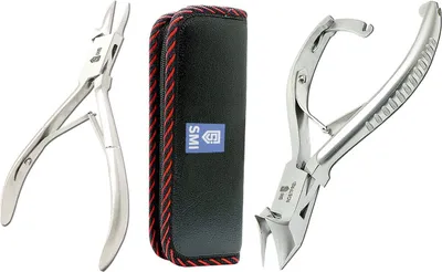Produktbild von SMI Nagelzange Set starke Nägel Eckenzange Kopfschneider Kopfzange +Etui
