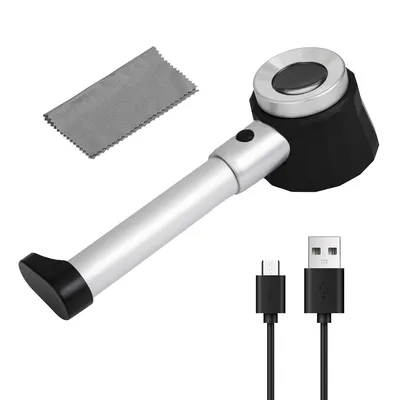 Produktbild von Lupen,30x Lupen Handlupe mit 10-facher 30-facher Lupe,Lineal,Lupe mit Skala LED-Lichtskala,Schmucklupe uv Lupe dermatologie Lupe dermatoskop hautarzt