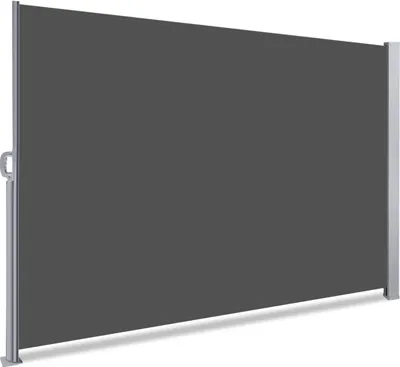 Produktbild von VOUNOT Seitenmarkise Ausziehbar für Balkon, Garten und Terrasse, Sichtschutz, Windschutz, Wasserdicht, Sonnenschutz, 140 x 300 cm, Grau