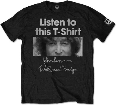 Produktbild von John Lennon Listen Black L T-Shirt