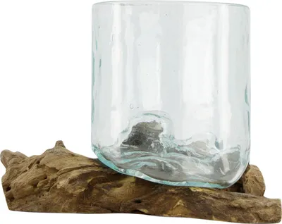 Produktbild von Dijk Wurzel mit Glas 27 x 16 x 16 cm