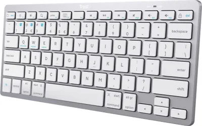 Produktbild von TRUST/Bezdrátová Bluetooth/CZ-SK layout/Stříbrná