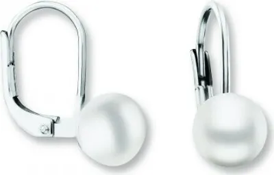 Immagine prodotto di Orecchio bouton perla d'acqua dolce coltivata 925/- argento rodiato 7,0 - 7,5 mm