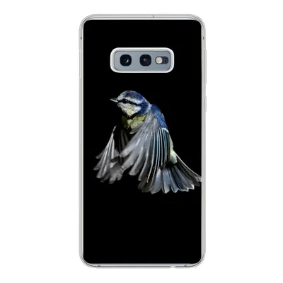 Produktbild von MuchoWow® Handyhülle Schutzhülle Hülle für Samsung Galaxy S10e Vögel - Federn - Schwarz Silikon Softcase Handy Hülle - Handy