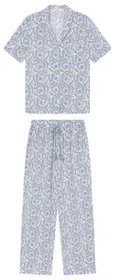 Productafbeelding van Women'secret damespyjama, herenmodel, korte mouwen, collectie Mix and Match, kleur groen