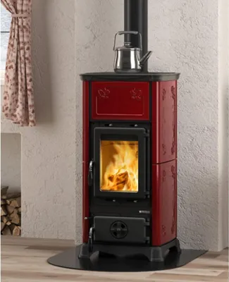 Produktbild von La Nordica Emiliana Freistehend Brennholz Schwarz, Rot