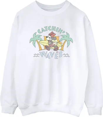 Produktbild von Disney - "Catchin Waves" Sweatshirt für Damen BI28722 (L) (Weiß)