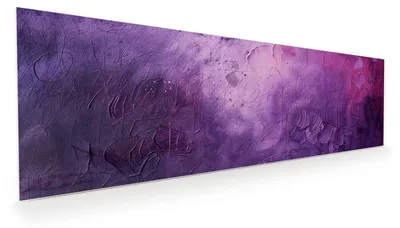 Produktbild von Glasbild 120x40cm in XXL für Wohnzimmer, Schlafzimmer Motiv Textur Mischung Lila
