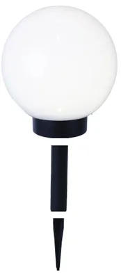 Produktbild von Best Season LED-Solar-Kugel,weiss, ca.20 cm Ø, Erdspiess abnehmbar, 1 warm white LED, Solarpanel, 477-77
