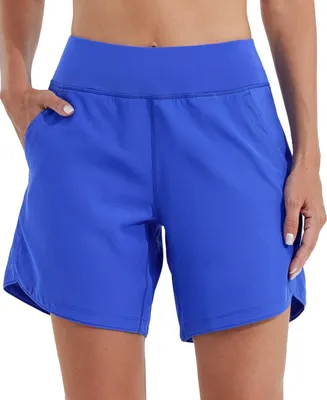 Productafbeelding van Damen zwemshorts met hoge taille en UPF50+ bescherming