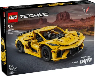 Zdjęcie produktu dla LEGO® Technic - Chevrolet Corvette Stingray | Szczegółowy zestaw do zbudowania samochodu sportowego dla fanów motoryzacji - 42205 732 elementy