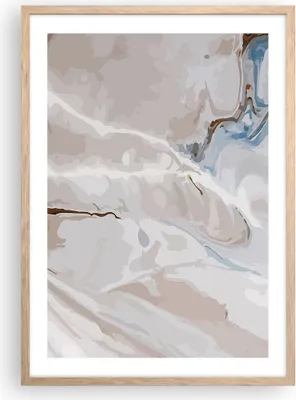 Produktbild von Gerahmtes Poster - Rahmen in heller Eiche - Abstraktion modern - 50x70 cm - Wand Bild - Wanddeko - Wandbilder - Wandposter - Bilderrahmen - Bilder - Kunstdruck - Wandbild - P2NPA50x70-4050