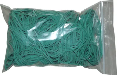 Produktbild von 100 g Gummiringe grün 40 mm Ø 1,2 x 1,2 mm breit