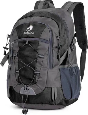 Productafbeelding van Wandelrugzak voor dames en heren 25 liter, waterdichte outdoor rugzak, dagrugzak voor kamperen, wandelen, bergbeklimmen, zwart