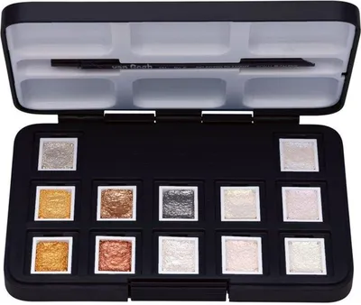Produktbild von ROYAL TALENS Aquarellfarbe Van Gogh 12er Box Metallic-farben