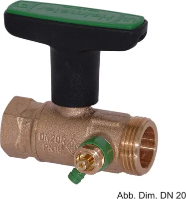 Produktbild von HEIMEIER Globo D Trinkwasserkugelhahn mit Entleerg., IG/AG, DN25(1"), 067504000