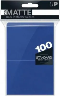 Image de Lot de 100 pochettes Ultra Pro Pro-Matte format standard 66 x 91 mm (bleu)