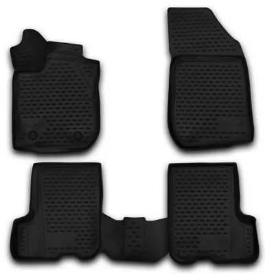 Gummi Fußmatten Set für Dacia Sandero 2, Bj. 2012-2020, 4-teilig, schwarz
