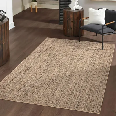 Produktbild von TT Home Waschbarer In-& Outdoorteppich Wetterfest Garten Terrasse Esszimmer Boho Muster Unicolor Meliert Moderner Style Größe 160x220 cm