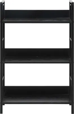 Produktbild von vidaXL Bücherregal 3 Regalböden Schwarz 60×27,6×90,5 cm Holzwerkstoff