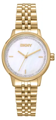 Produktbild von DKNY Damenuhr Quarzuhr gold onesize Damen 30 DK1L086M0045, DK1L086M0055, DK1L086M0085