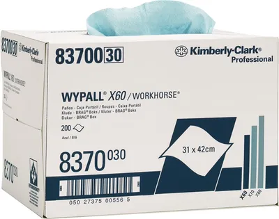 Produktbild von WYPALL Wischtuch WYPALL X60 8370 L426xB317ca. mm blau 1-lagig