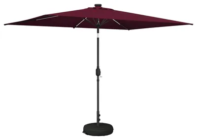 Obrázok produktu pre Záhradný slnečník vidaXL s LED osvetlením a podstavcom, 200 x 300 cm