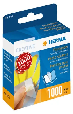 Image de Adhésif photo HERMA dans distributeur en carton Contenu : 1.000 pièces