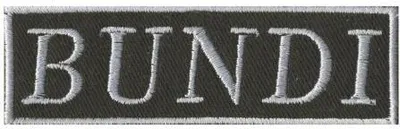 Produktbild von AUFNÄHER Patches Applikation - BUNDI - 03198 Gr. 9cm x 2cm