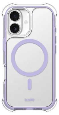 Zdjęcie produktu dla LAUT AERO PROTECT, Pokrowiec, Apple, iPhone 17, 16 cm (6.3"), Fioletowy, Przezroczysty