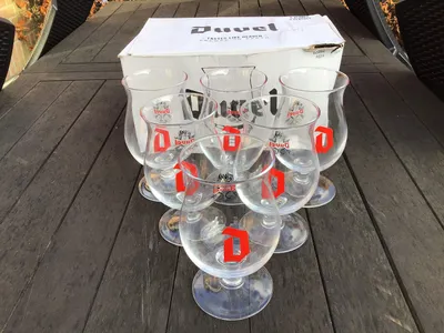 Produktbild von 6er-Set Duvel-Biergläser, 33 cl, neu und original