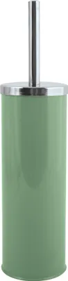 Produktbild von MSV WC Bürste Toilettenbürste WC Garnitur Klobürste „Miami“ mit hygienischem Behälter Basil Grün