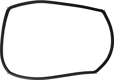 Produktbild von vhbw Türdichtung kompatibel mit Pitsos P1HEC74351/04, P1HEC64255/02, P1HEB64256/03 - 45,5x33x1 cm, Mit Winkelhaken Schwarz
