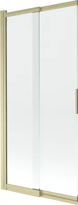 Immagine prodotto di Mexen Fox paratia per vasca da bagno a 2 ante scorrevole 85 x 150 cm, trasparente, oro spazzolato - 891-085-002-55-00