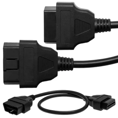 OBD 2 Verlängerung Kabel Stecker auf Buchse 0,5 Meter 16 Pin Diagnose Interface – Produktansicht